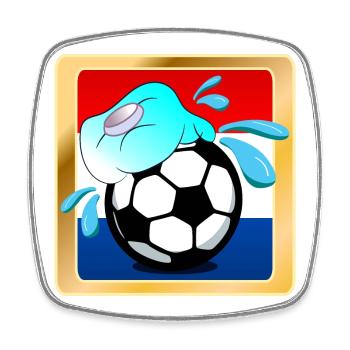 HOLLANDE - FOOTBALL HOT SUMMER PAYS-BAS - Magnet carré - blanc - Devant