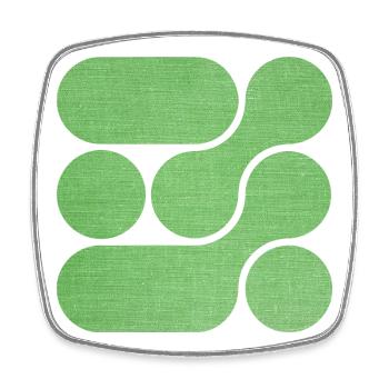 OCHOOO - GREEN - Square fridge magnet - white - Front