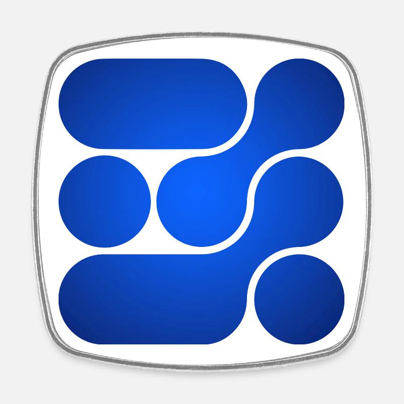 OCHOOO - Magic Blue - Square fridge magnet - white