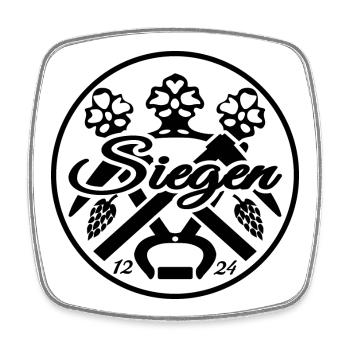 Siegen im Siegerland, 800 Jahre, regionale Motive - Viereckiger Kühlschrankmagnet - Weiß - Vorne