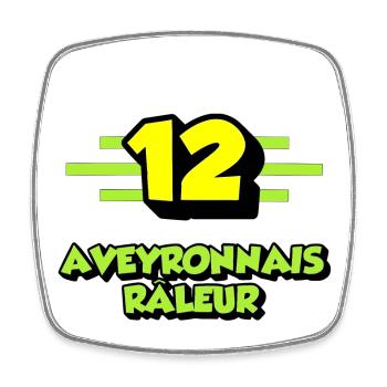 Complaining Aveyron - Square fridge magnet - white - Front