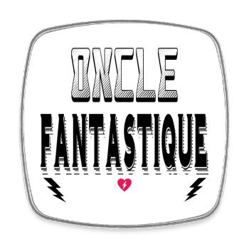 Oncle Fantastique - Magnet carré - blanc - Devant