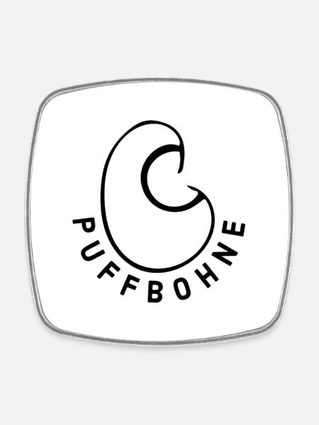 Fève soufflée d’Erfurt - Magnet carré - blanc