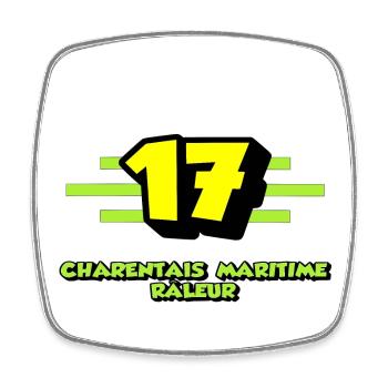 Klagende maritime Charentais - Viereckiger Kühlschrankmagnet - Weiß - Vorne