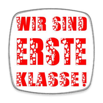 EINSCHULUNG SCHULANFANG GRUNDSCHULE - Viereckiger Kühlschrankmagnet - Weiß - Vorne