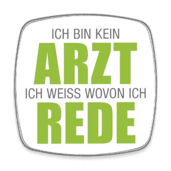 Arzt, Apotheke, Ich bin kein Arzt - Viereckiger Kühlschrankmagnet - Weiß - Vorne