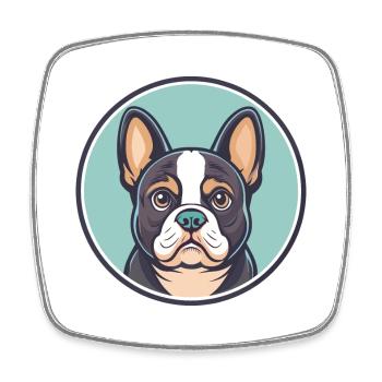 Chien Francais Tricolore Dog Breed Cartoon Kawaii - Square fridge magnet - white - Front