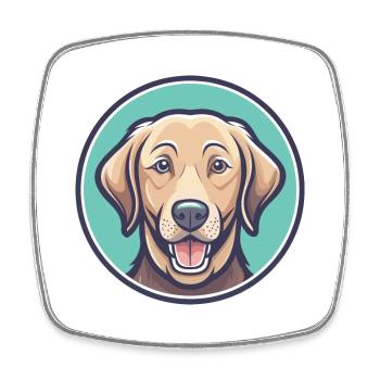Chesapeake Bay Retriever Hunderasse Karikatur Kawaii - Viereckiger Kühlschrankmagnet - Weiß - Vorne
