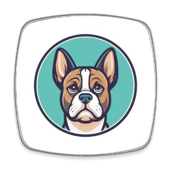 Grand Anglo Francais Tricolore Dog Breed Cartoon - Square fridge magnet - white - Front