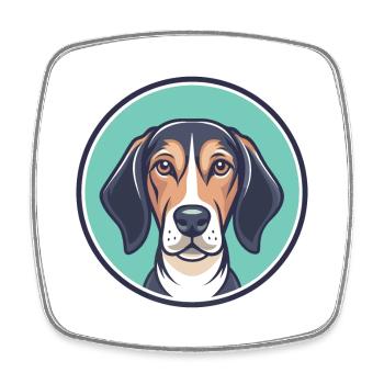Istrischer Kurzhaar Hund Hund Rasse Karikatur Kawaii - Viereckiger Kühlschrankmagnet - Weiß - Vorne