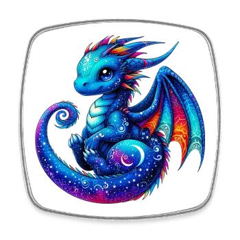 Dragon - Square fridge magnet - white - Front