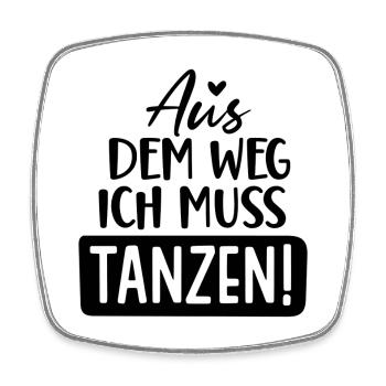 Party Weekend Tango Disco Pub - Square fridge magnet - white - Front