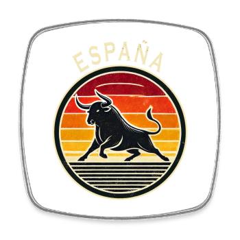 Spain Taurus Design - Square fridge magnet - white - Front