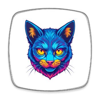 Australische Nebelkatze Rasse Karikatur Kawaii Tier Pe - Viereckiger Kühlschrankmagnet - Weiß - Vorne