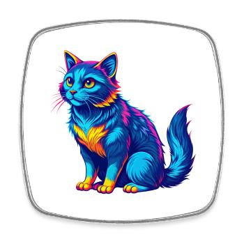 Race de chat de brume australienne Dessin animé Kawaii Animal Pe - Magnet carré - blanc - Devant