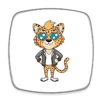 Australische Spotted Mist Lustige Cartoon Kawaii Jacke - Viereckiger Kühlschrankmagnet - Weiß - Vorne