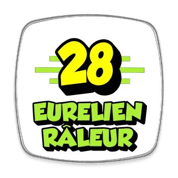 Eurélischer Nörgler - Viereckiger Kühlschrankmagnet - Weiß - Vorne