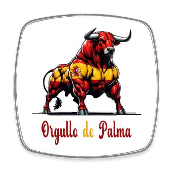 The pride of Palma flag design - Square fridge magnet - white - Front