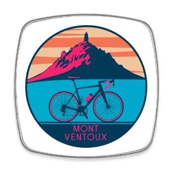 Design de T-shirt Mont Ventoux - Square fridge magnet - white - Front