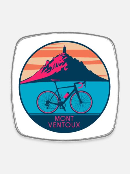 Design de T-shirt Mont Ventoux - Magnet carré - blanc