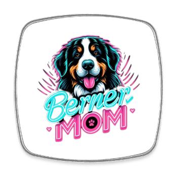 Berner Sennenhund - Viereckiger Kühlschrankmagnet - Weiß - Vorne
