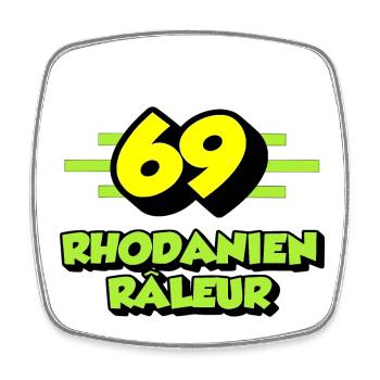 Rhodanien râleur - Magnet carré - blanc - Devant