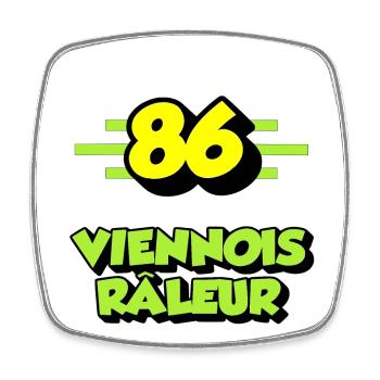 Klagende Wiener - Viereckiger Kühlschrankmagnet - Weiß - Vorne