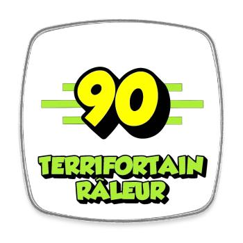 Complaining Terrifortain - Square fridge magnet - white - Front