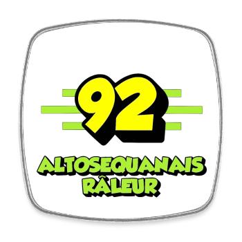 Altosequanais râleur - Magnet carré - blanc - Devant