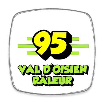 Val d'oisien grumbler - Viereckiger Kühlschrankmagnet - Weiß - Vorne