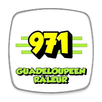 Nörgler aus Guadeloupe - Viereckiger Kühlschrankmagnet - Weiß - Vorne