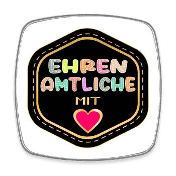 DANKESCHÖN EHRENAMTLICHE EHRENAMT - Viereckiger Kühlschrankmagnet - Weiß - Vorne