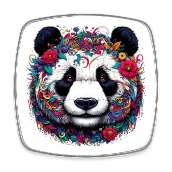 Panda - Magnet carré - blanc - Devant