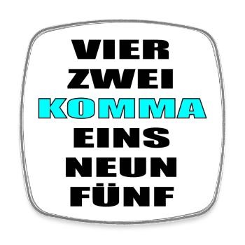 MARATHON MOTIVATION LAUFEN JOGGEN - Viereckiger Kühlschrankmagnet - Weiß - Vorne