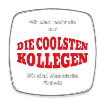 Gemeinsam Stark – starke Einheit - Viereckiger Kühlschrankmagnet - Weiß - Vorne