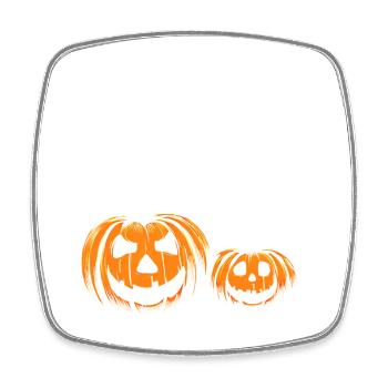 Halloween ghost - Square fridge magnet - white - Front