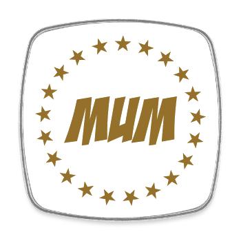 Maman d'Amour - Muttertag - Viereckiger Kühlschrankmagnet - Weiß - Vorne