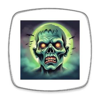 halloween, zombie, effrayant - Magnet carré - blanc - Devant