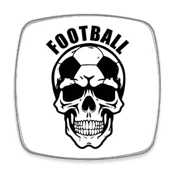 Football - Square fridge magnet - white - Front