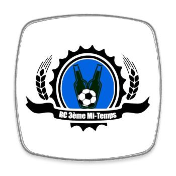 RC 3rd Half - Square fridge magnet - white - Front