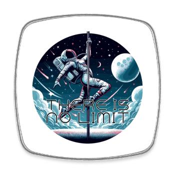 Pole Dance Astronaut Pole Dance Gift - Square fridge magnet - white - Front