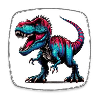Dinosaur - Square fridge magnet - white - Front