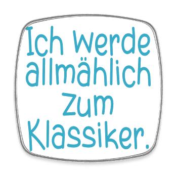 GEBURTSTAG KLASSIKER WERDEN - Viereckiger Kühlschrankmagnet - Weiß - Vorne
