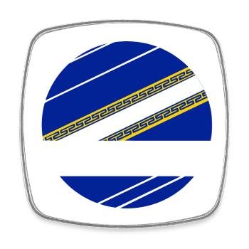 Champenoise - Square fridge magnet - white - Front