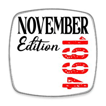 32. GEBURTSTAG NOVEMBER 1994 - Viereckiger Kühlschrankmagnet - Weiß - Vorne