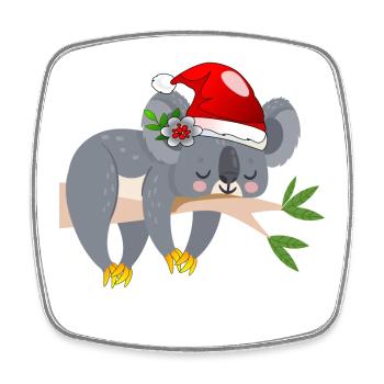 WEIHNACHTEN KOALA BÄR - Viereckiger Kühlschrankmagnet - Weiß - Vorne