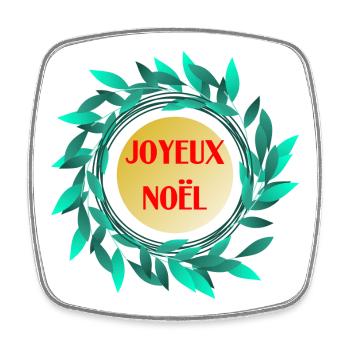 CHRISTMAS. MERRY CHRISTMAS - Square fridge magnet - white - Front