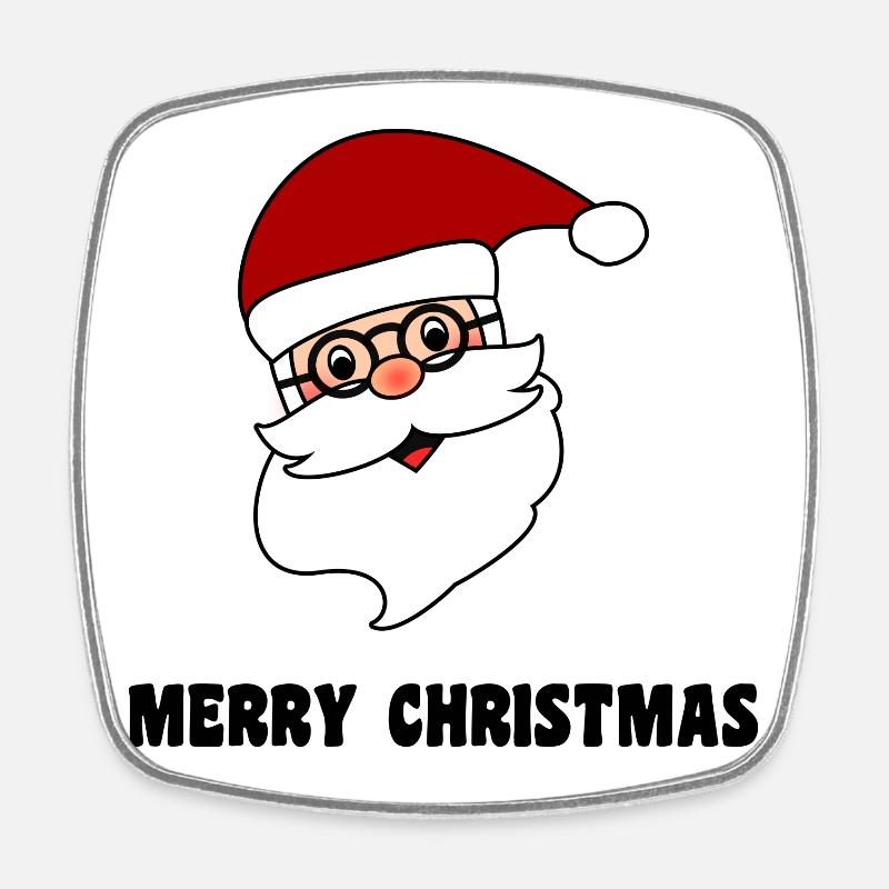 PÈRE NOËL. NOËL. JOYEUX NOËL. JE PEUX PAS - Magnet carré - blanc