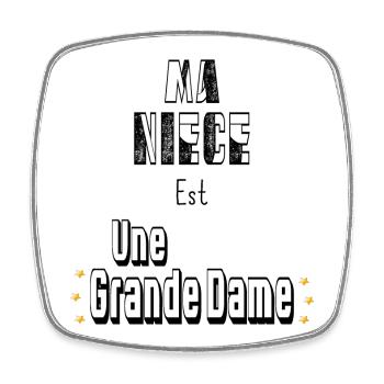 Ma Nièce Est Une Grande Dame - Magnet carré - blanc - Devant