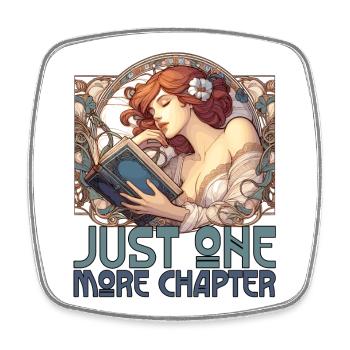 Chapitre Livre Livres Belle Femme Lecture Cadeau - Magnet carré - blanc - Devant